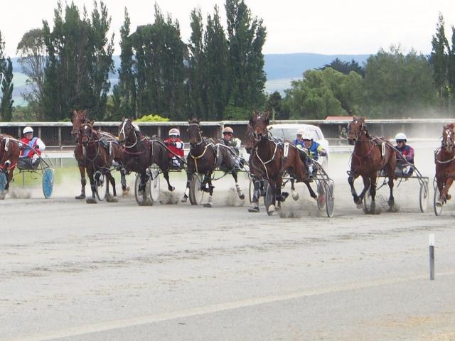 Harness racing at Winton. PHOTO: HRNZ