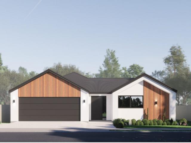 The new home on Benrogan Drive, Halswell, will be auctioned off in mid-June. Photo: Elegant Kiwi...