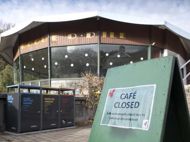 The Dunedin Botanic Garden cafe has closed. PHOTO: GERARD O’BRIEN
