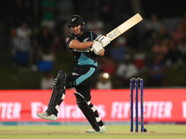 Hayley Jensen at the ICC Women's T20 World Cup tournament in 2023. Photo: Getty Images 