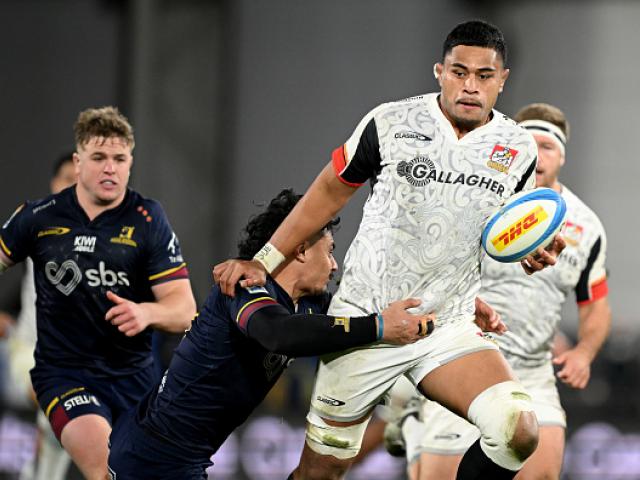 Lock Tupou Vaa’i nabbed a hat-trick for the Chiefs. PHOTO: GETTY IMAGES 