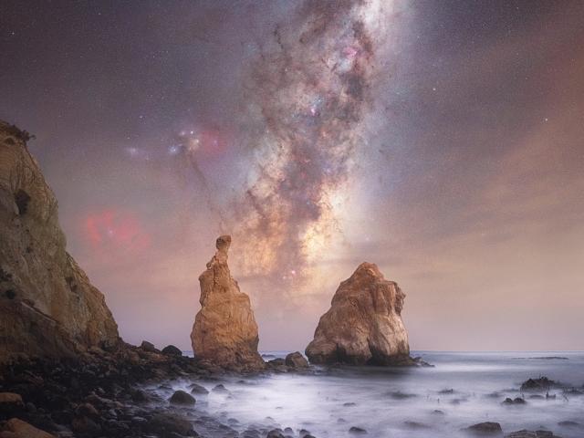 A picture of the Milky Way taken from Karitane Beach in mid-2024 by astrophotographer Kavan Chay.
