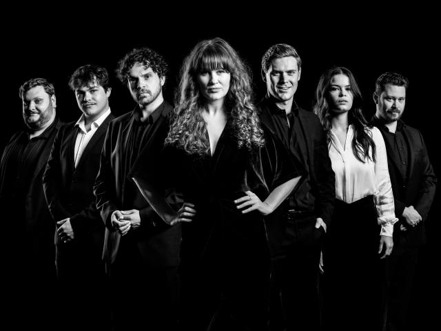 Leading cast members in Musical Theatre Dunedin’s production of Chess the Musical. PHOTO: SUPPLIED