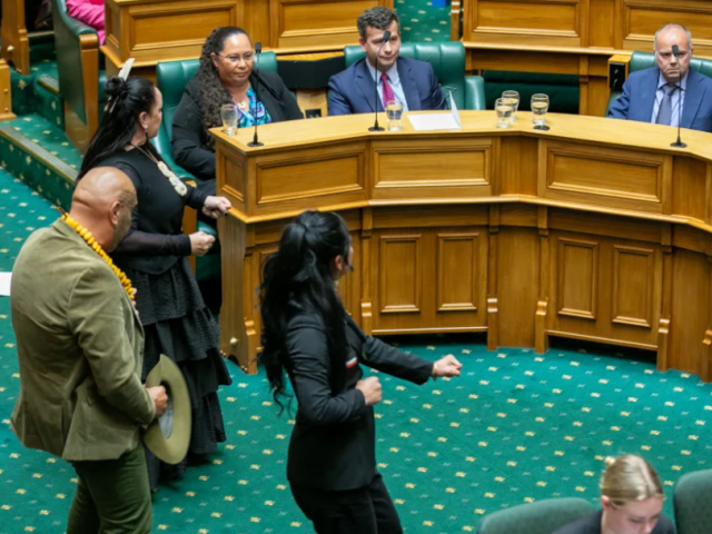 Te Pāti Māori MPs Rawiri Waititi, Debbie Ngarewa-Packer and Hana-Rawhiti Maipi-Clarke face ACT...