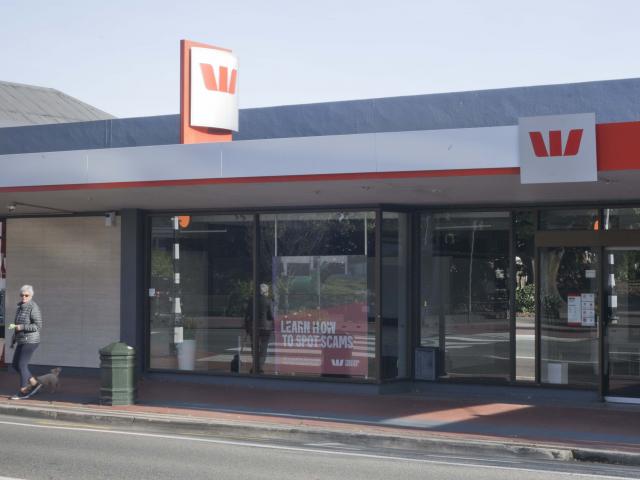 The Westpac Bank branch in Gordon Rd, Mosgiel, which may close. PHOTO: GERARD O’BRIEN
