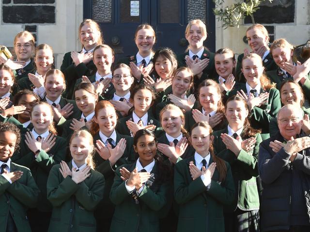 The Columba College choir Cantus Columba. PHOTO: GREGOR RICHARDSON
