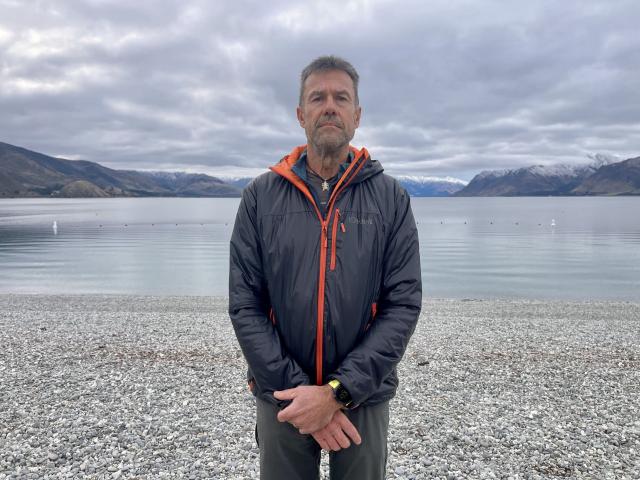 Guardians of Lake Hāwea spokesman Geoff Kernick at the lake yesterday. Photo: Rawan Saadi