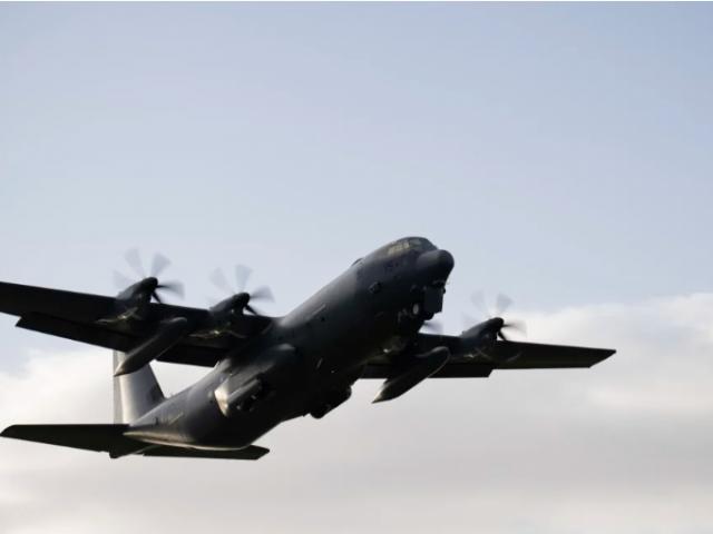 RNZAF C-130J Hercules Aircraft departs RNZAF Auckland Base for the Middle East. Photo: NZDF...