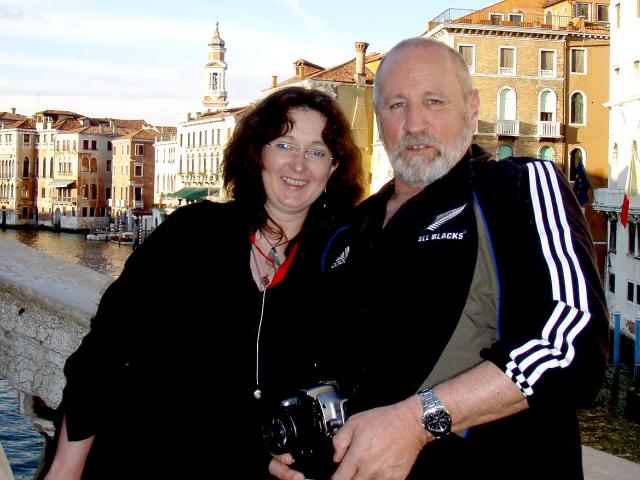 Jim and Cath Lilley on the Rialto Bridge while holidaying in Venice in 2007. After 16 years...