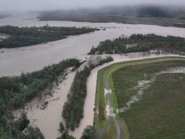 Waihopai and Wairau rivers. Photo: Webcam/Marlborough District Council