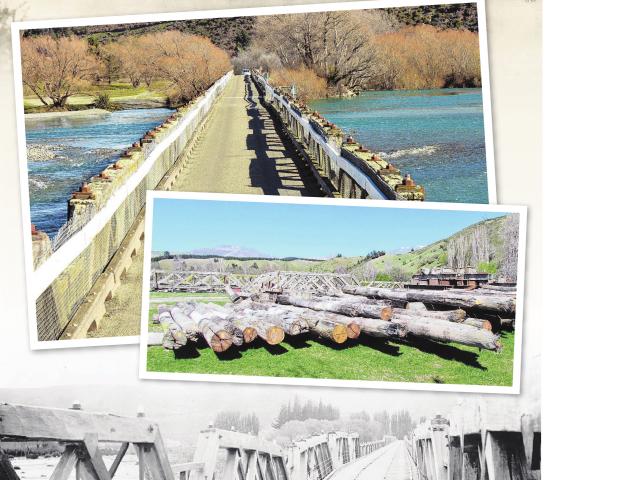 Top: The bridge at Kurow in May 1922. PHOTO: WAITAKI ARCHIVE. Second from top: The northern...