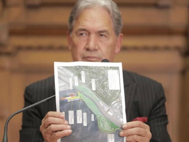 Minister for Rail Winston Peters announcing the Cook Strait ferry replacement plan back in March....
