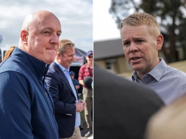 Prime Minister Christopher Luxon (L) and Labour leader Chris Hipkins. Photo: RNZ