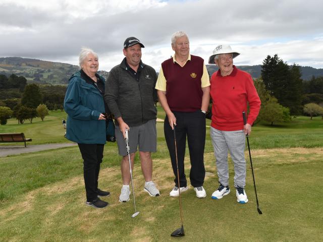 Descendants of Dunedin ear, nose and throat physician and keen golfer Dr Kenneth Ross, (from left...