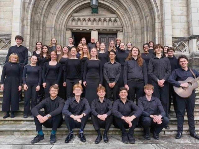 The Southern Youth Choir outside St Paul's earlier this year. PHOTO: SUPPLIED