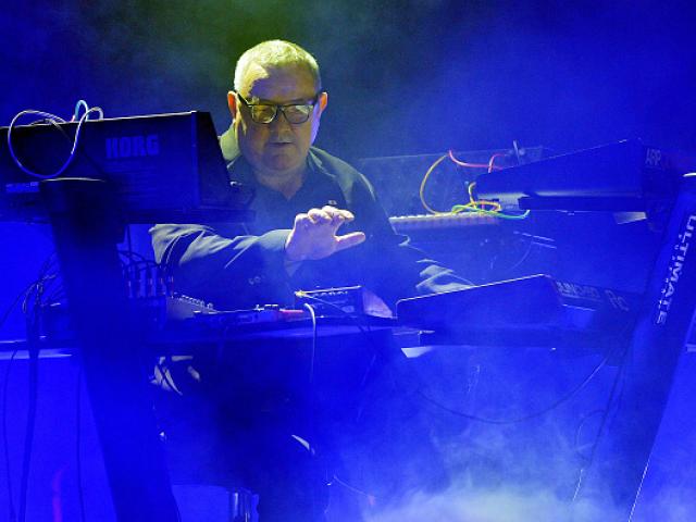 Dave Ball of Soft Cell performs during a one-off and final show 'Say Hello, Wave Goodbye' to...