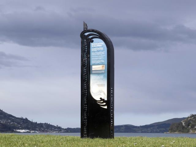 One of 10 tohu whenua installed along Te Aka Ōtākou walking and cycling path. PHOTO: GERARD O...