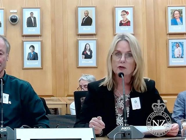 Dunedin city councillor Russell Lund and Southern Heritage Trust spokeswoman Jo Galer present...