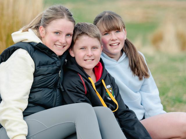 Angus Grant and his sisters Addison (left) and Zoe. PHOTOS: SUPPLIED