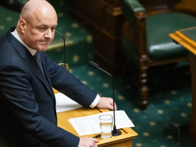Prime Minister Christopher Luxon in the debating chamber. Photo: RNZ (file)