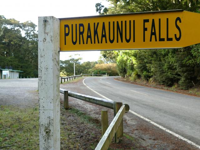 Pedestrian and vehicle safety at the Purakaunui Falls entrance, carpark and intervening road is...