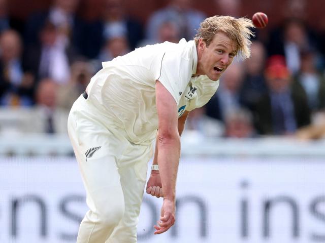 Kyle Jamieson was the best of the Kiwi bowlers at Lord's on Thursday. Photo: Action Images via...