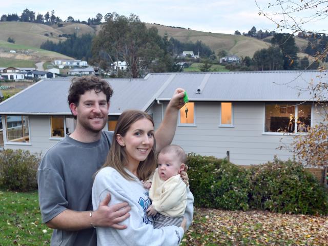 Chace Moody and Bryleigh Webb-Cassidy, with their 3-month-old son Tate, are among some of the...