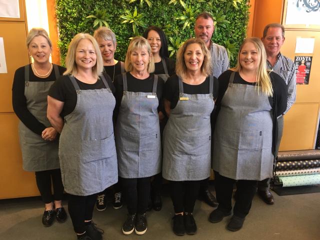 Total Food Equipment Staff (back row left to right): Julie Feever, Beth O'Connor, Ange Griffen,...