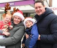 Penelope Grellet and Tim Foehn, of Dunedin, with their children Charlotte, 2, and Hugo, 5, Foehn....