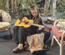 Wānaka student Cuba Blair practises during a music-making class. PHOTOS: RAWAN SAADI