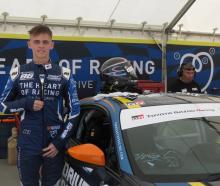 Hugo Allan (17) honed his skills on a simulator before transitioning to a real racetrack. PHOTO:...