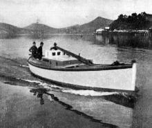 New motor launch The Fisher Lassie built for the local fishing fleet. — Otago Witness, 25.7.1922 