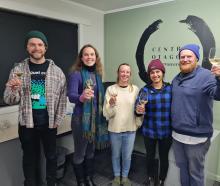 Central Otago Burgundy exchange trainees (from left) James Dobbs, Rochelle Young, Molly Hermann,...