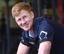 Rhys Patchell is delighted to be with the Highlanders. PHOTOS: PETER MCINTOSH