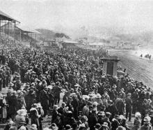 Pedro Pronto and Vilo lead the field second time around in the Forbury Cup, with some horses...