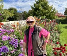 Jennifer (J.J.) Rendell in the garden of Brookfield Park, near Oamaru. PHOTO: SHANE REES