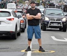 Suburbia Eatery and Nightlife, and Biggies Pizza owner Ian Lindsay stands in Stuart St. In May,...