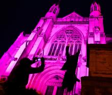 Dunedin’s St Paul’s Cathedral was lit up last night to celebrate the arrival of American  pop...