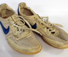 The shoes John Walker wore when he set the indoor 1500m world record in 1979 are up for auction....