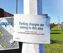 Signs are going up in Andersons Bay Rd and McBride St, informing drivers of proposed changes to...