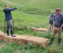 Listening to Land &amp; Water Science earth scientist Clint Rissmann speak about using straw...