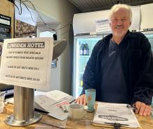 Lumsden Hotel publican Tim Hanna was set to close the tavern last night. PHOTO: BEN ANDREWS