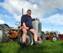 Riversdale farmer Tony Rutherford puts the finishing touches to one of his father’s 1950s...