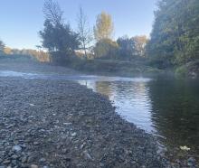 The swimming hole near Geraldine’s Waitui Dr has been filled in as part of Environment Canterbury...