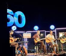 Six60 members (from left) Marlon Gerbes, Chris Mac, Matiu Walters and Ji Fraser go acoustic...