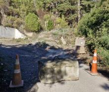 City council staff blocked off the entrance to 8 Virginia Lane on May 2 in an effort to prevent...