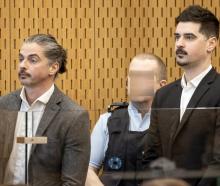 Danny and Roberto Jazz during their sentencing at the Christchurch District Court on August 24....