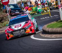 Hayden Paddon navigates a bend during Rally Islas Canarias at the weekend. PHOTO: SUPPLIED
