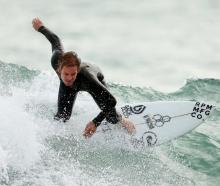 Surfer Billy Stairmand in action before the Paris 2024 Olympic Games New Zealand surfing team...