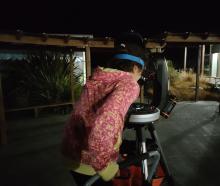 Kaikōura Primary School pupils had the chance to look at the moon through a telescope during a...